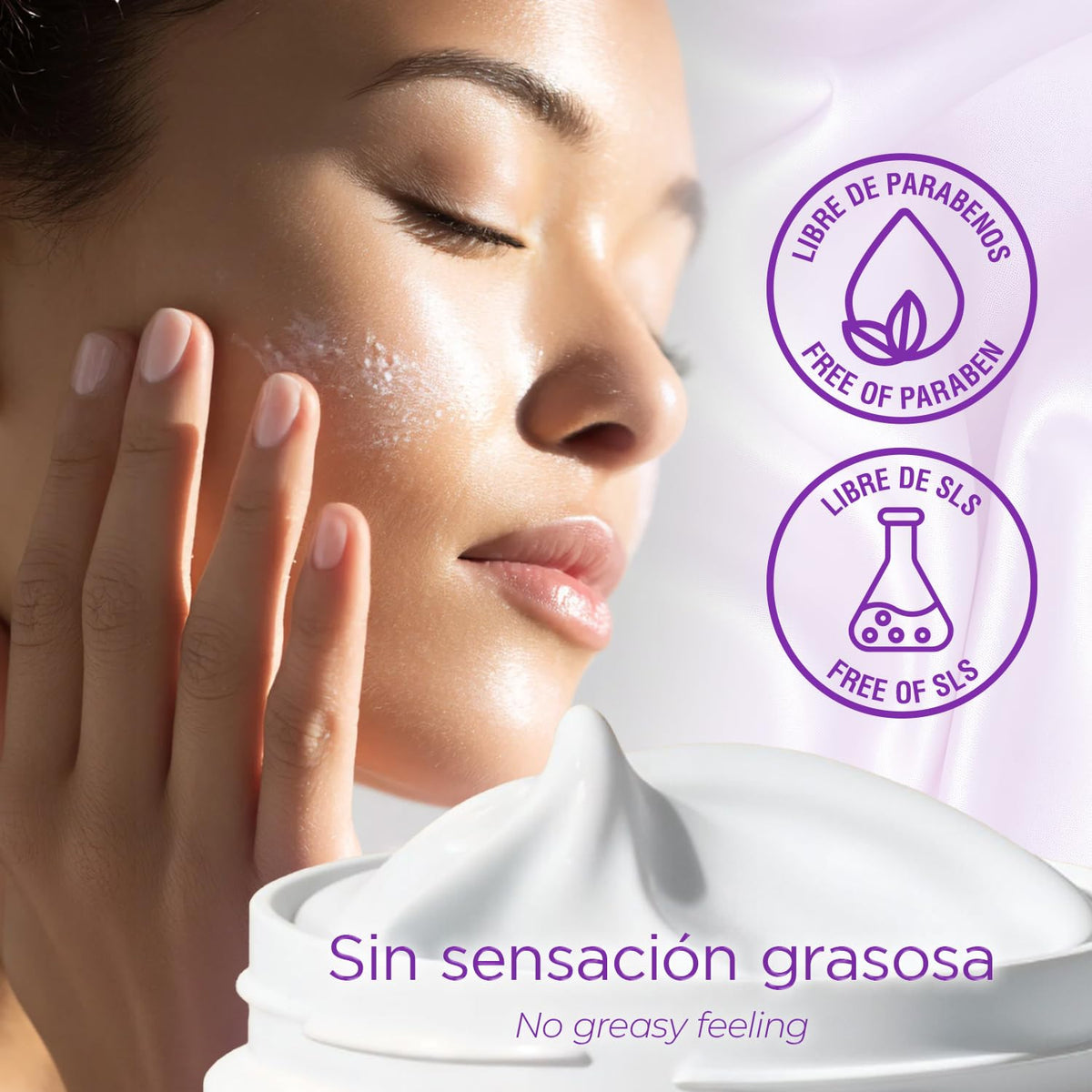 TEATRICAL cream applied on hand demonstrating quick absorption benefit