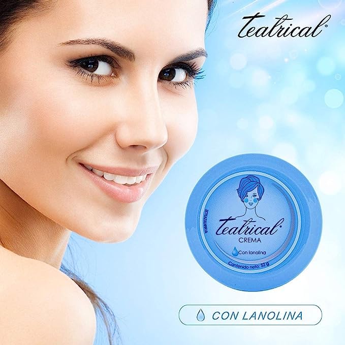 TEATRICAL cream spread on hand demonstrating quick absorption and immediate softness