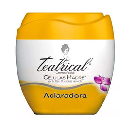 TEATRICAL front packaging of 200 g brightening facial cream showing label and size benefit