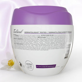 TEATRICAL jar on bathroom shelf showing aesthetic fit in daily routine benefit