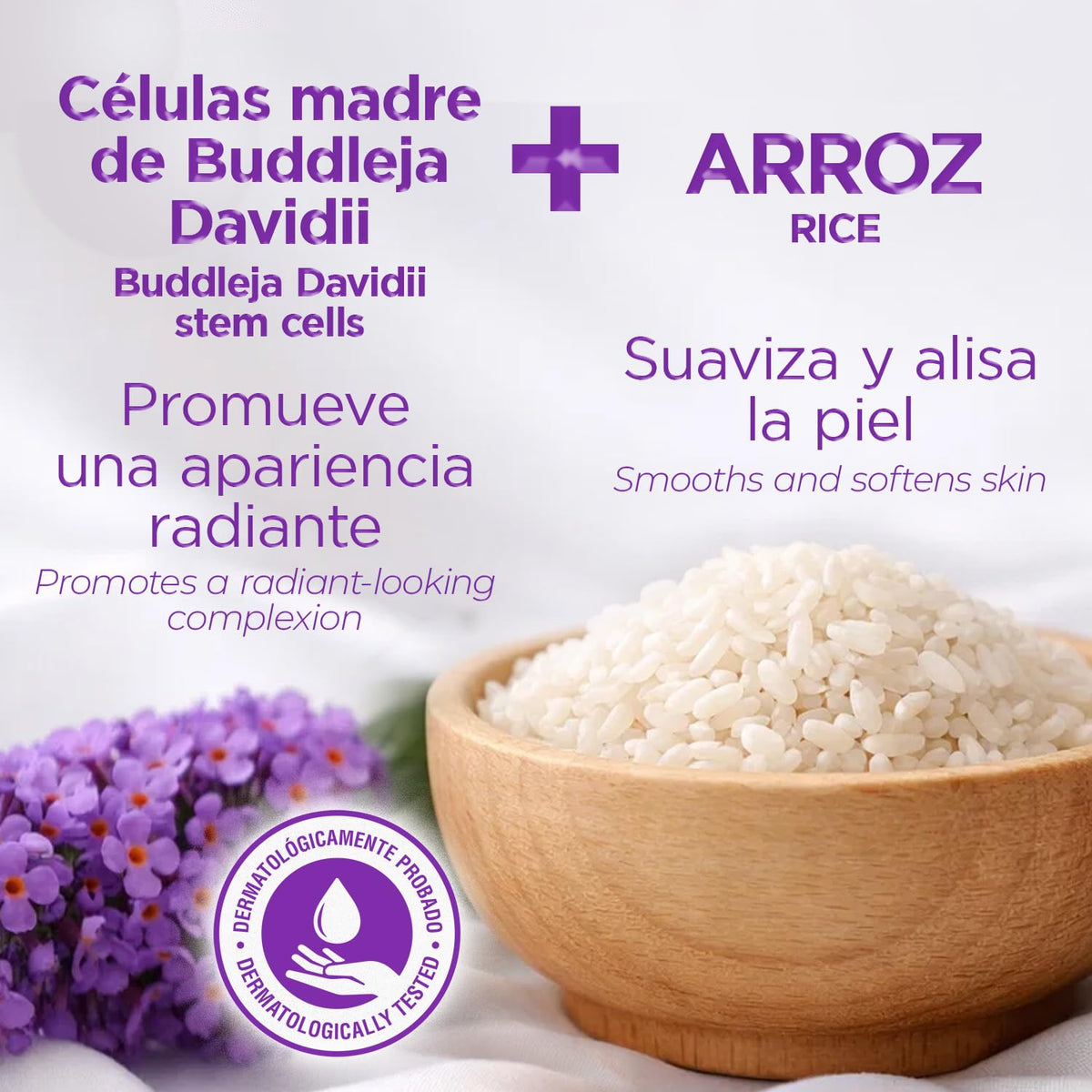 TEATRICAL Buddleja davidii stem cell visual representing skin-supporting benefit