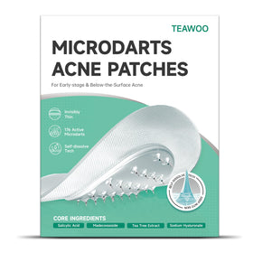 TEAWOO front packaging showing box and 16 sheets for long-lasting acne care