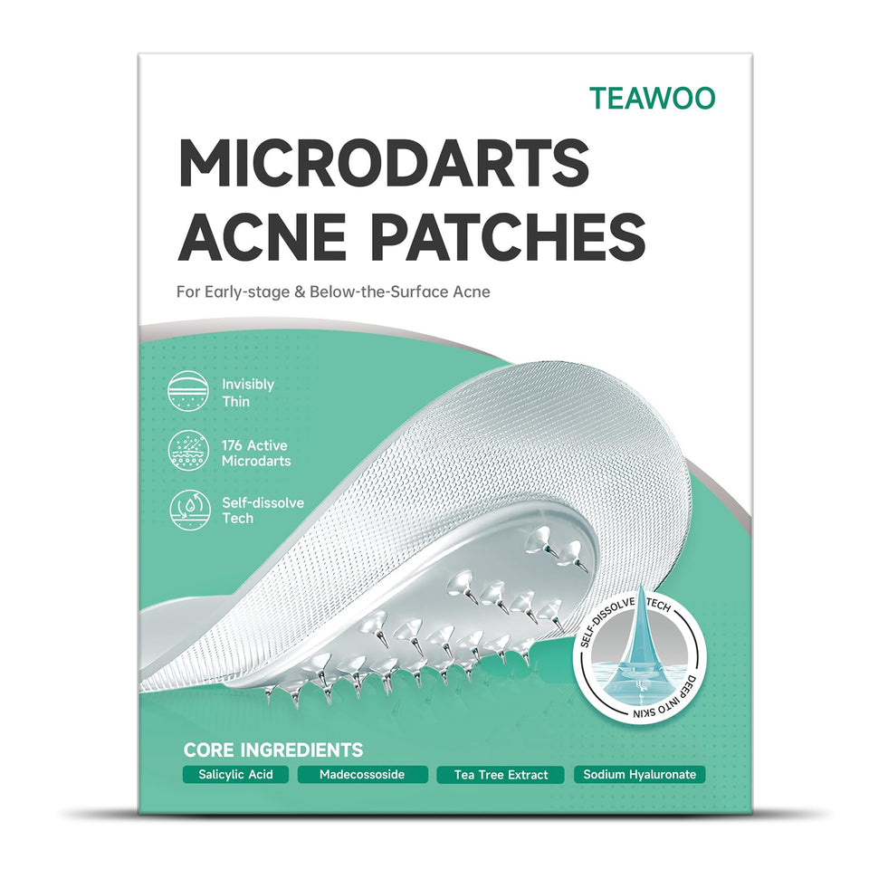 TEAWOO front packaging showing 72-count value pack and benefits