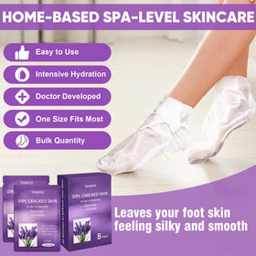 TEAWOO before and after heel comparison showing smoother skin benefit
