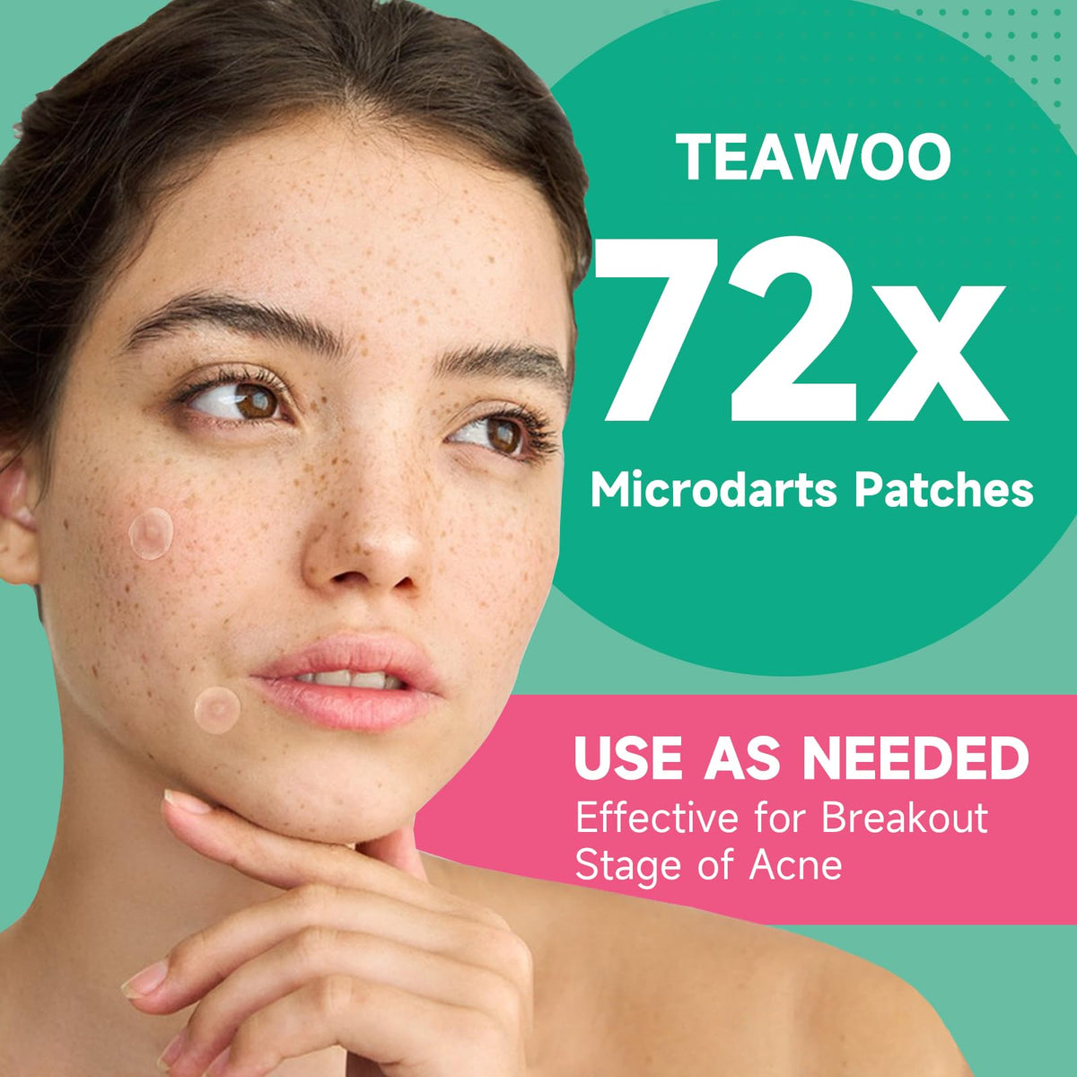 TEAWOO pack next to coin for scale showing travel-friendly size