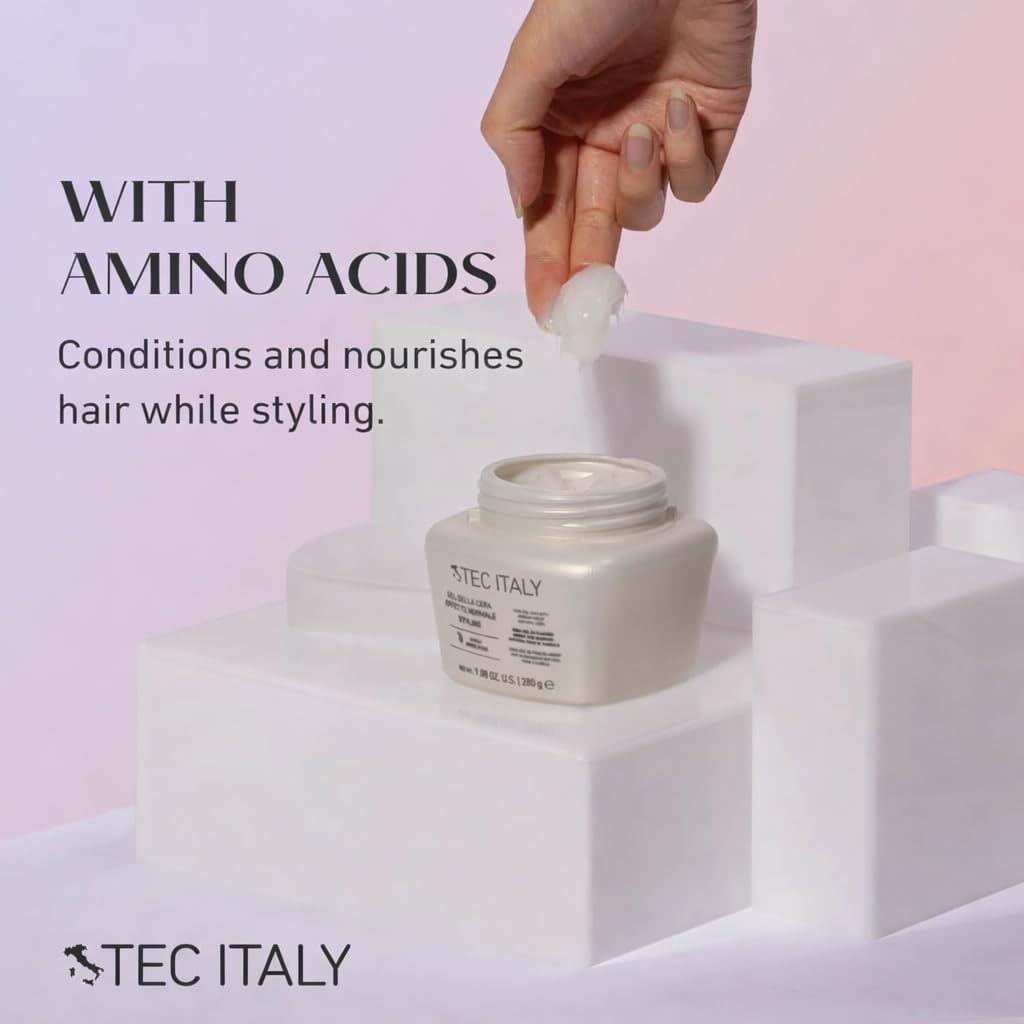 Tec Italy label closeup highlighting amino acids and conditioning benefits