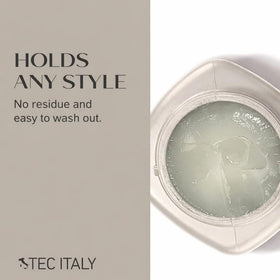 Tec Italy gel on palm demonstrating easy application and nonsticky feel