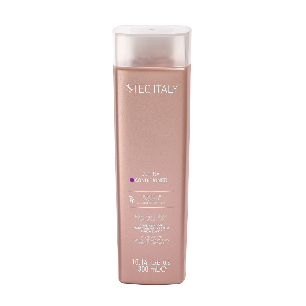 Tec Italy Lumina conditioner front — enhances blonde tones and nourishes hair