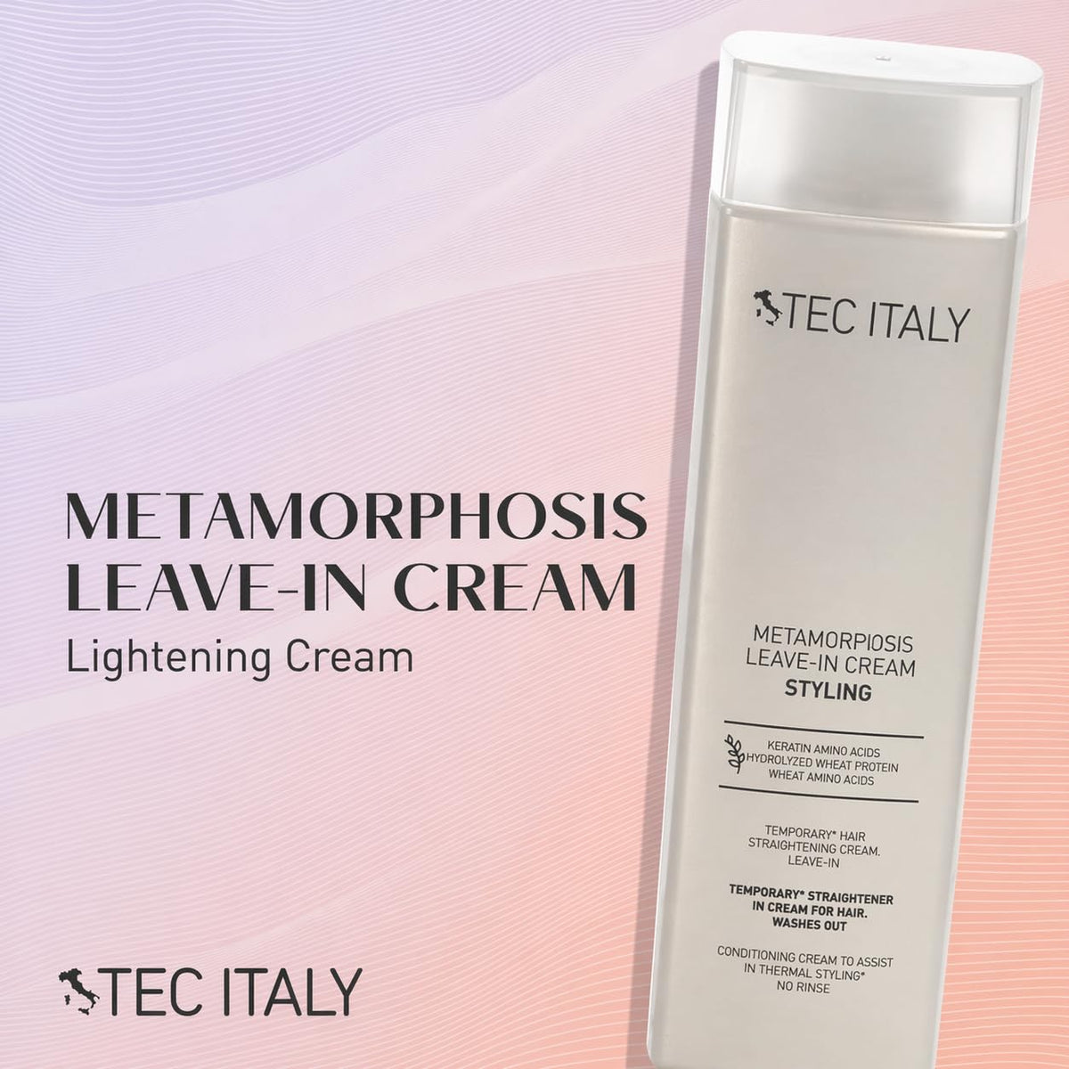 Tec Italy texture close-up of cream, smooth consistency for easy application
