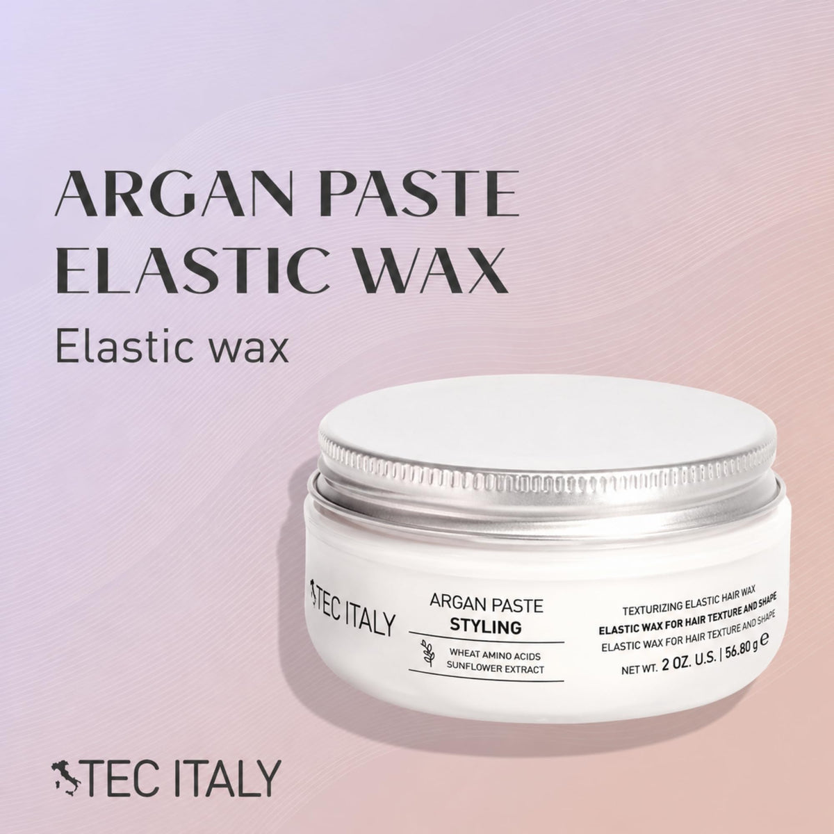 Tec Italy open jar texture close-up showing paste consistency and easy pickup benefit