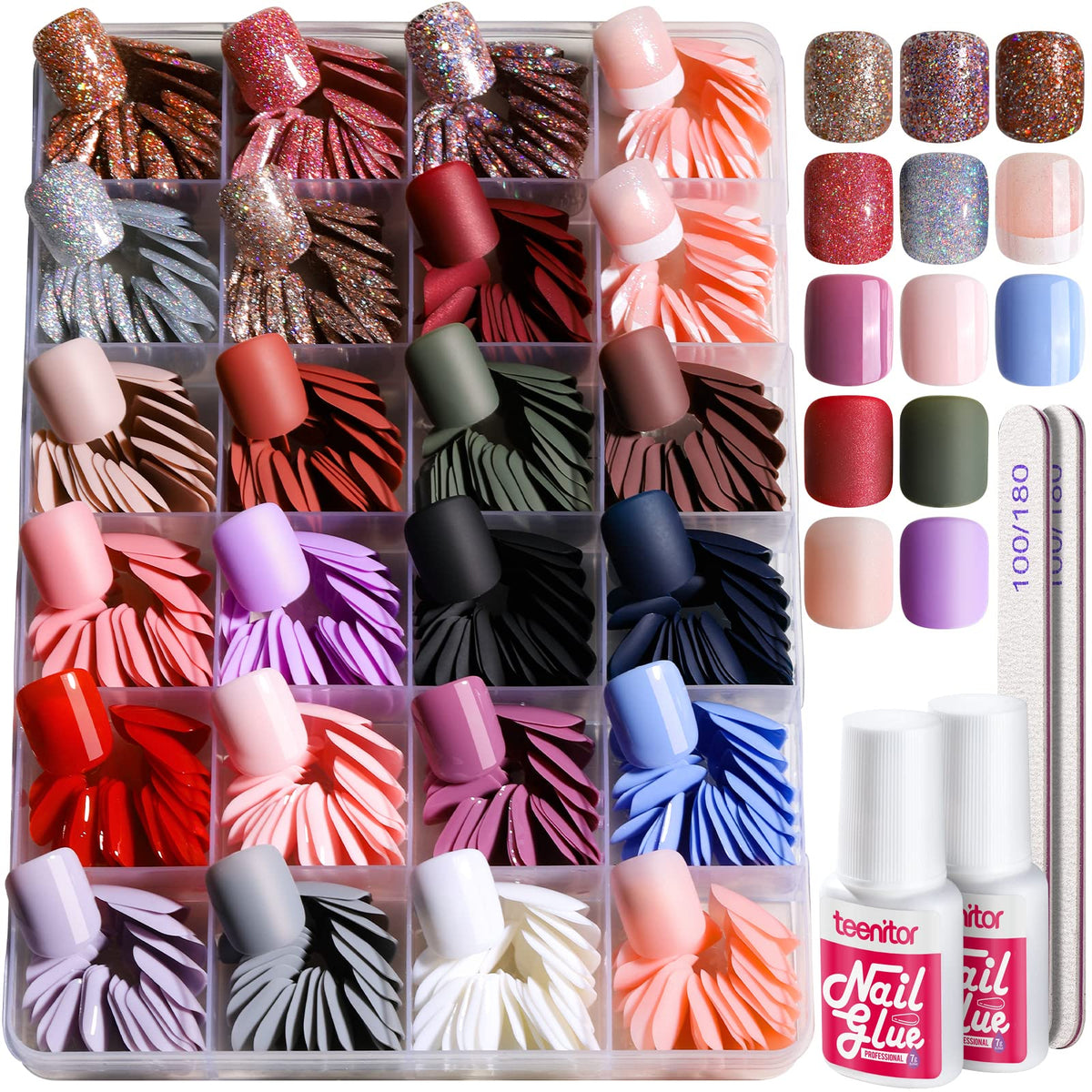 Teenitor front packaging showing full 576-piece kit and contents for variety