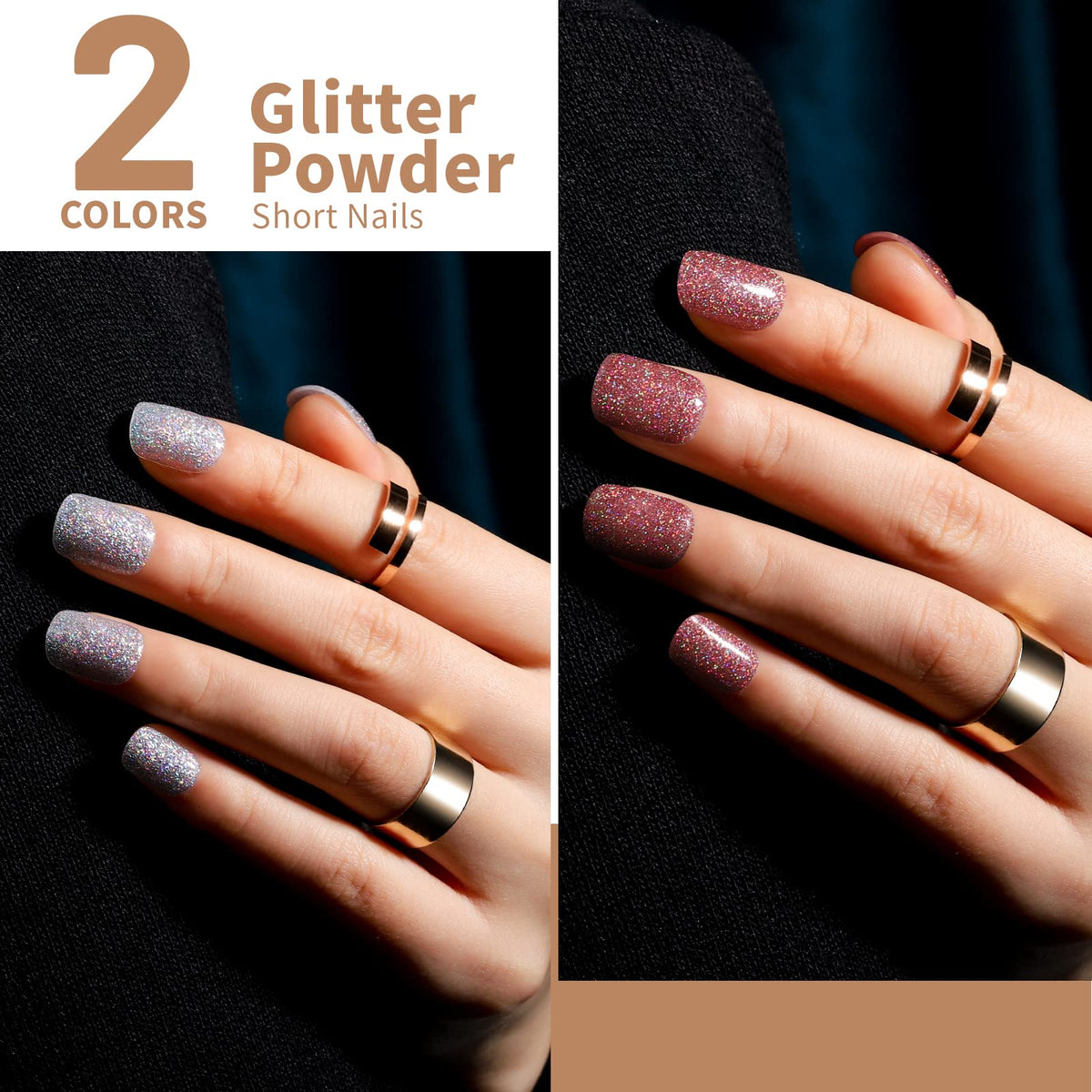 Teenitor glitter collection detail showing holographic sparkle for parties