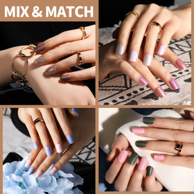Teenitor lifestyle photo of worn press-on nails showing stylish finished manicure