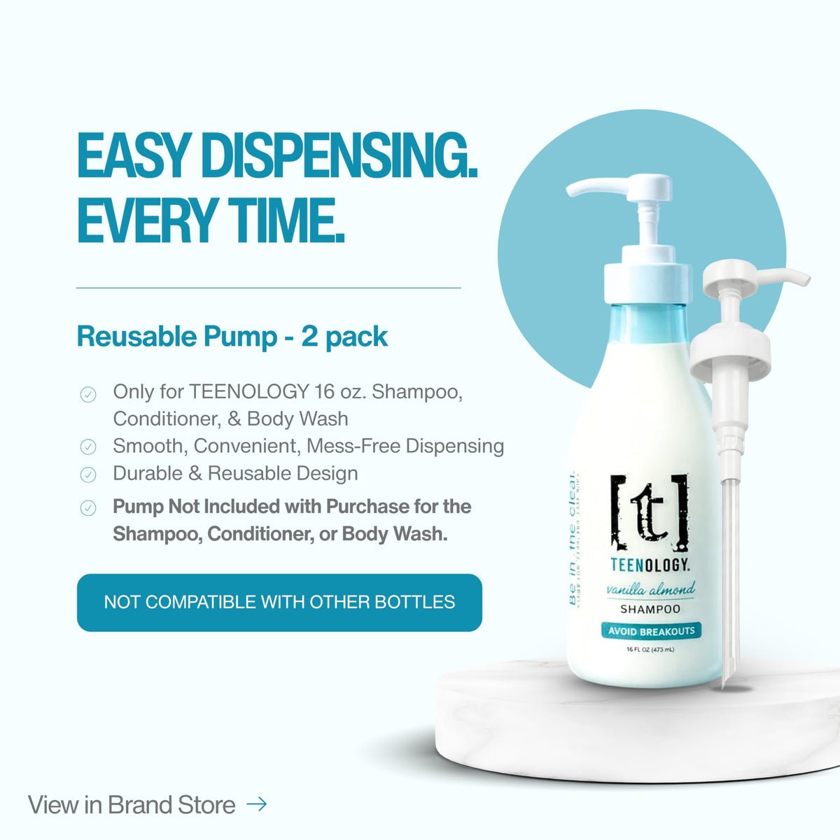Teenology ingredient label close-up showing skin-friendly formulation benefits