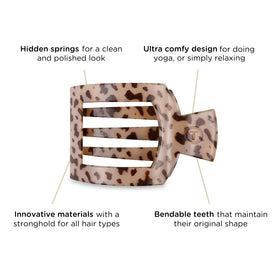 TELETIES clip holding thick hair showcasing strong no-slip hold