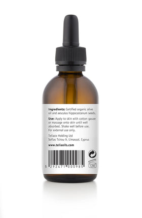 Teliaoils close-up of oil texture and deep amber color, showing concentrated infusion benefit