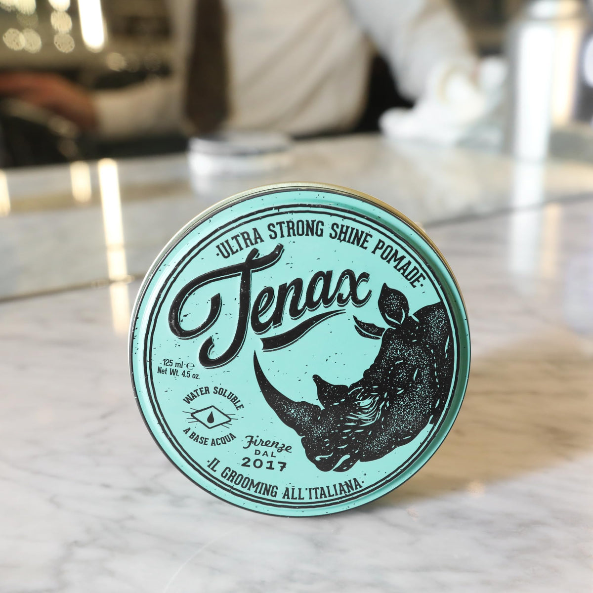 Tenax label detail made in Italy emphasizing professional pedigree