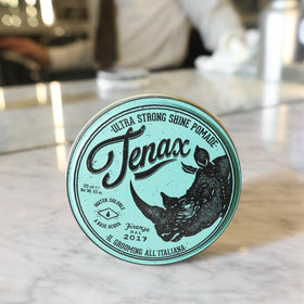 Tenax label detail made in Italy emphasizing professional pedigree