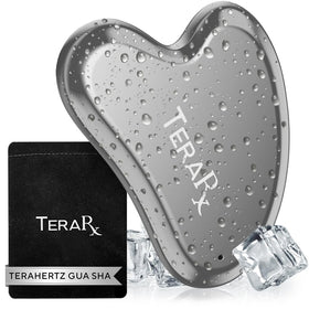 TeraRX front packaging showing gua sha and branding, clean presentation benefit