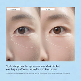 Terez & Honor application close-up on model showing quick under-eye refresh