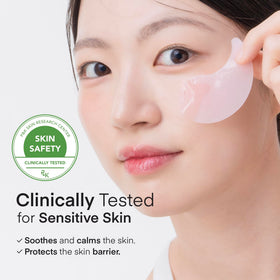 TEREZ & HONOR close-up of patch texture showing serum-rich hydrogel