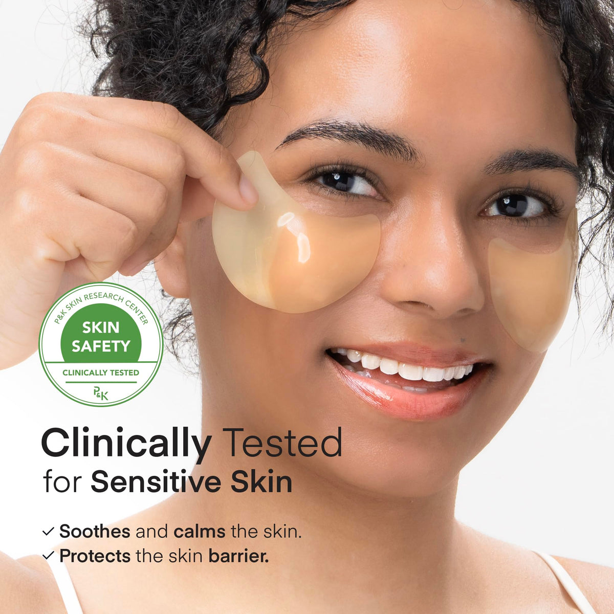 TEREZ & HONOR close-up hydrogel texture highlighting moisturizing delivery