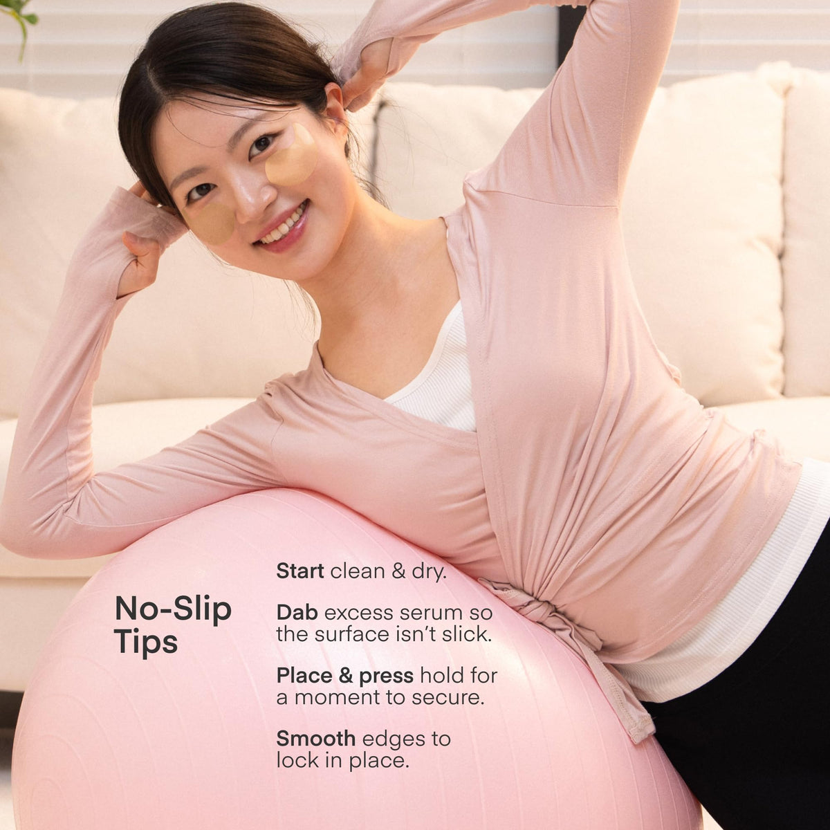 TEREZ & HONOR model applying patch emphasizing instant refresh