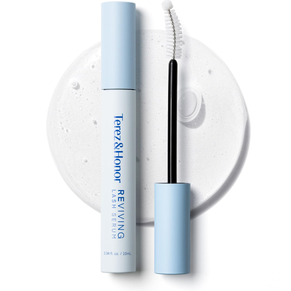 Terez & Honor front packaging showing clean Korean-made lash serum benefits
