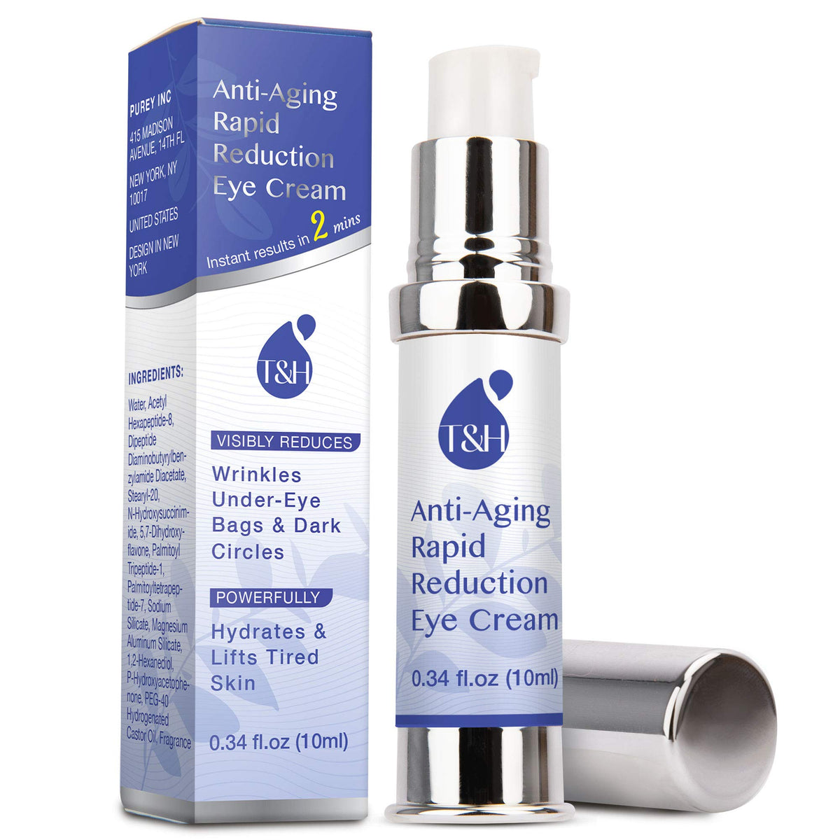 TEREZ & HONOR front packaging showing product and instant-lift benefit