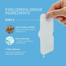 TEREZ & HONOR ingredient label highlighting EWG Green Grade botanicals