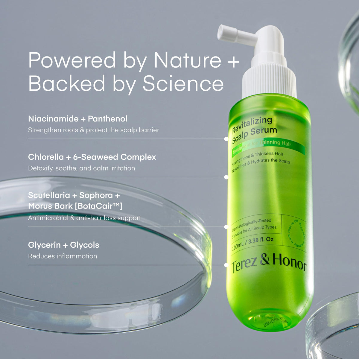 TEREZ & HONOR seaweed and herb ingredients highlighting natural nourishment
