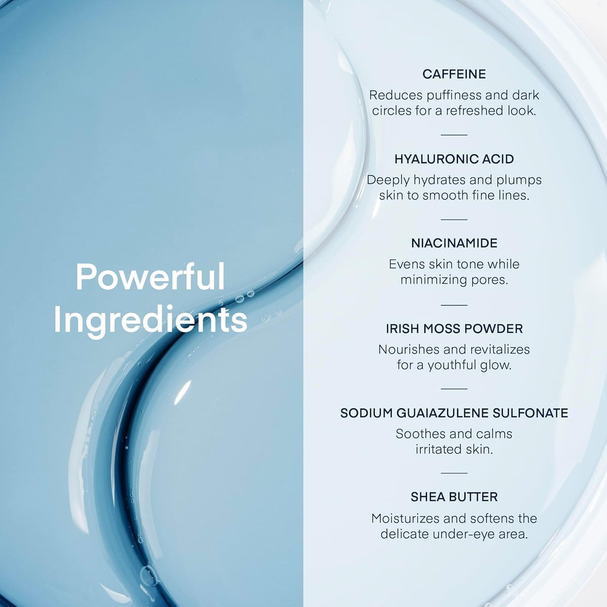 Terez & Honor label close-up displaying key actives and clean formulation