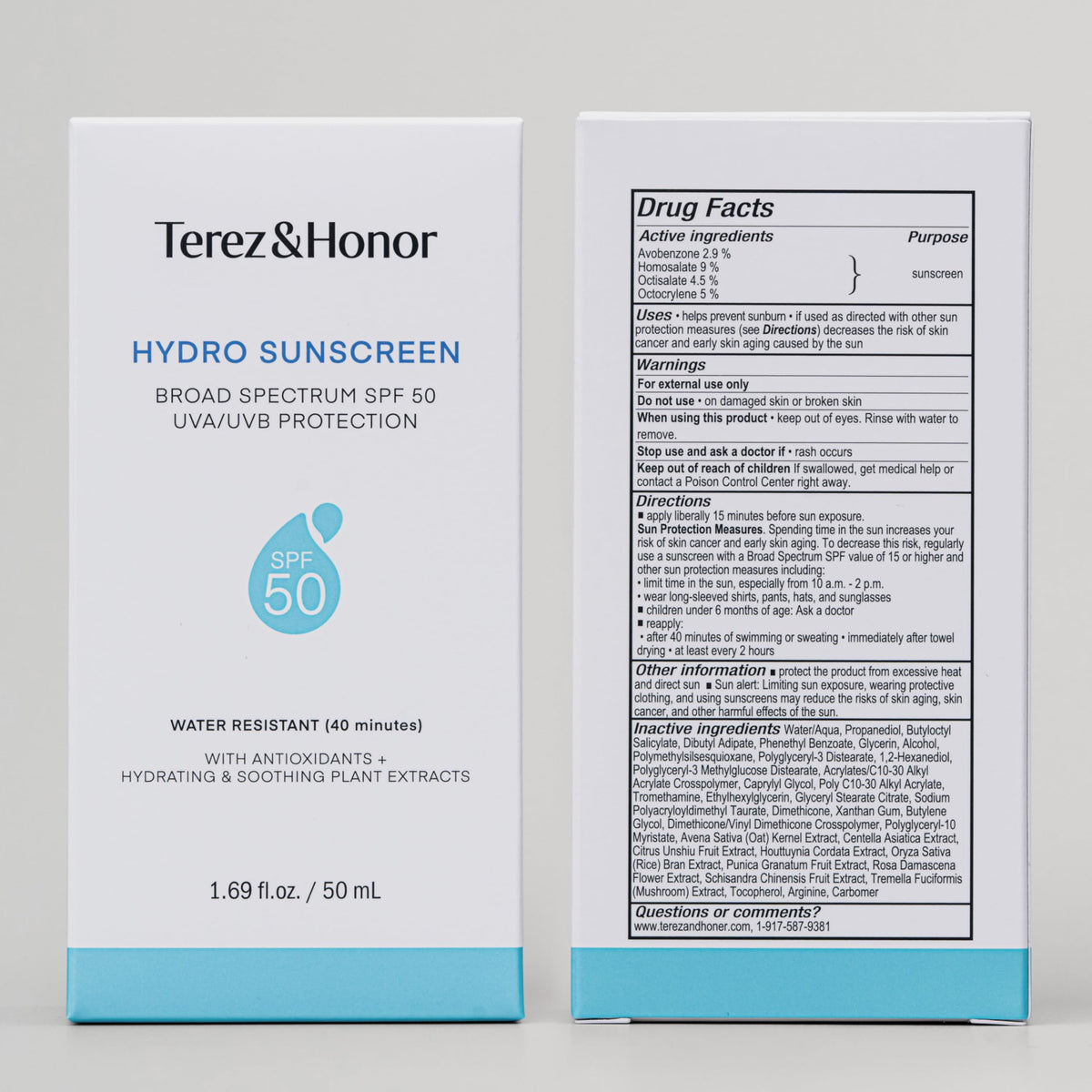Terez & Honor being applied outdoors on a sunny day showing water-resistant use