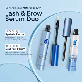Terez & Honor serum in use along upper lash line demonstrating easy nightly application benefit