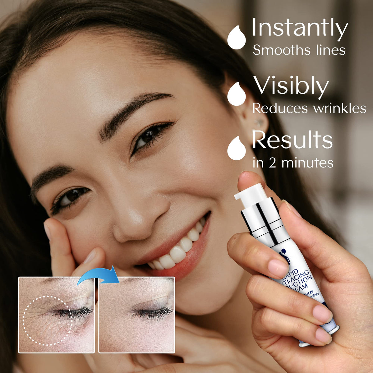 TEREZ & HONOR tube next to ruler showing compact size and travel benefit