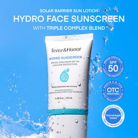 Terez & Honor texture close-up highlighting lightweight, hydrating lotion finish