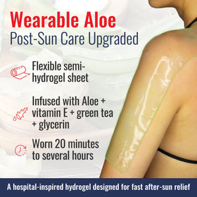TermaBurn hydrogel texture close-up demonstrating cooling, soothing gel