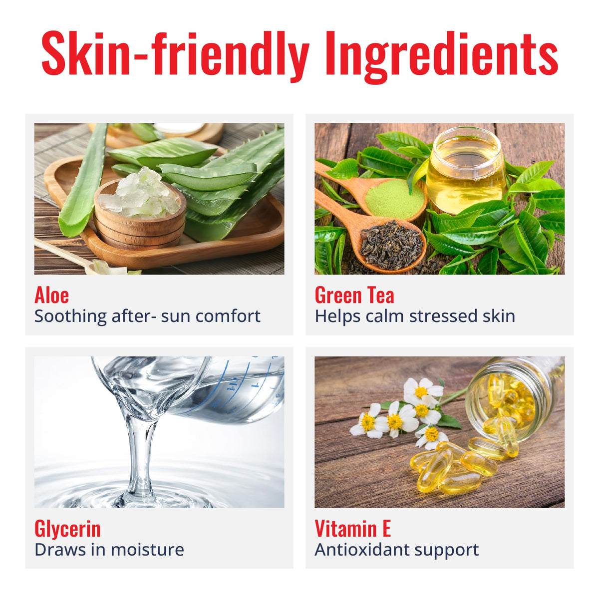 Close-up of TermaBurn ingredient label highlighting aloe and green tea