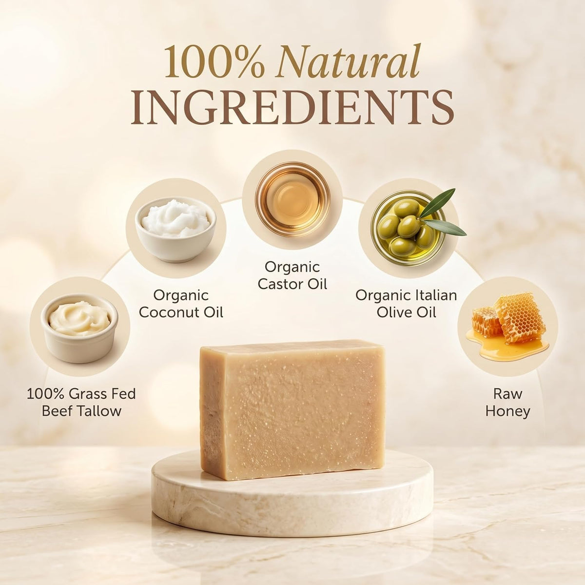 Terra Lotus soap texture side view showing handcrafted small-batch quality
