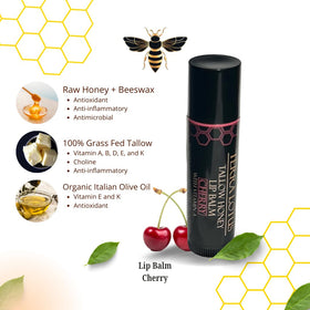 Terra Lotus close-up of balm texture on tube tip for visible smooth glide