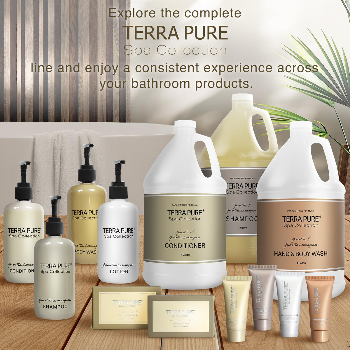 Terra Pure staged in a modern bathroom creating a welcoming guest vibe