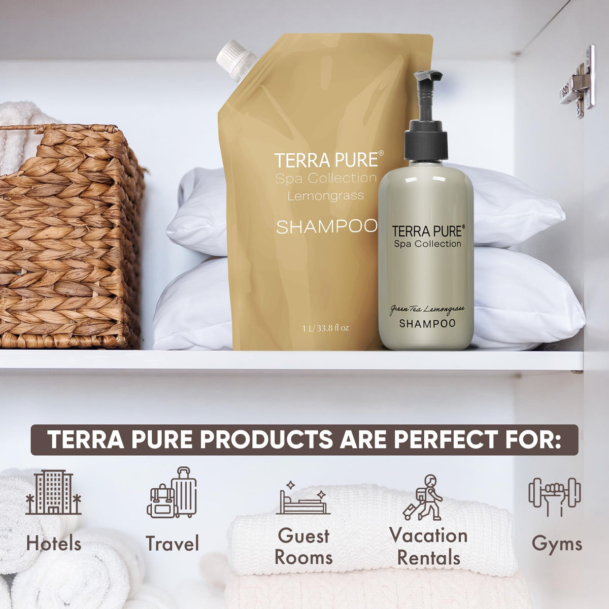 Terra Pure spout close-up for easy refill and fast maintenance