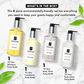 Terra Pure conditioner texture being poured to show creamy formula and smoothing benefit