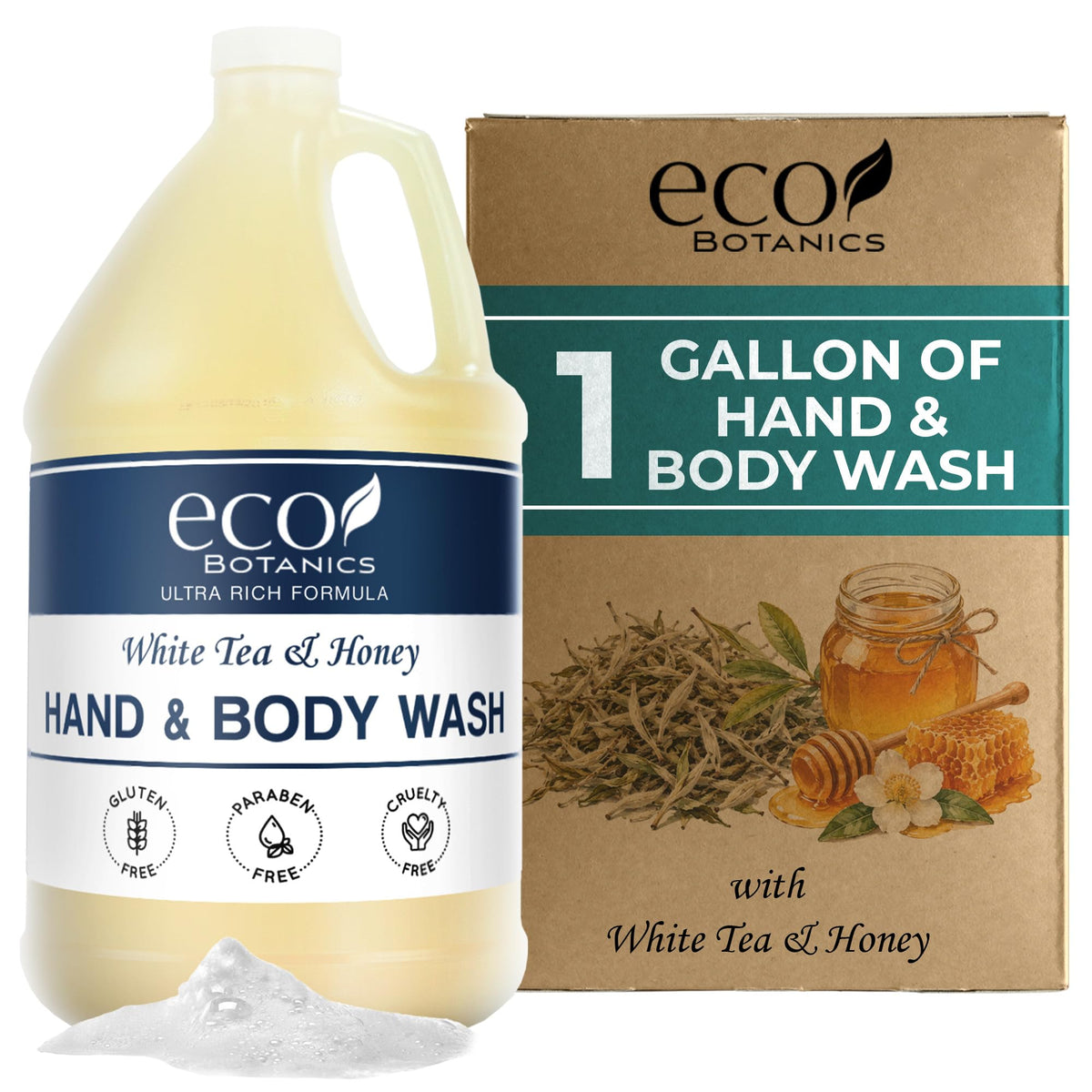 Terra Pure gallon front label showing brand and product clarity benefit