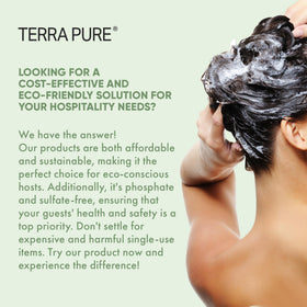 Four Terra Pure four-gallon containers lined up for bulk use