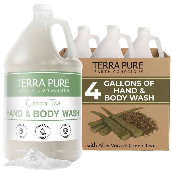 Terra Pure front packaging showing product and hospitality use benefit