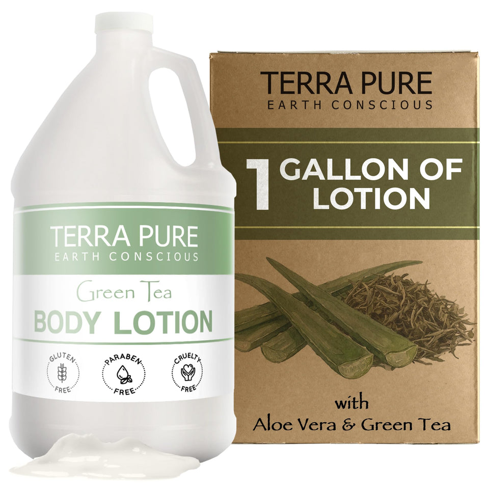 Terra Pure gallon front label showing brand and product clarity benefit