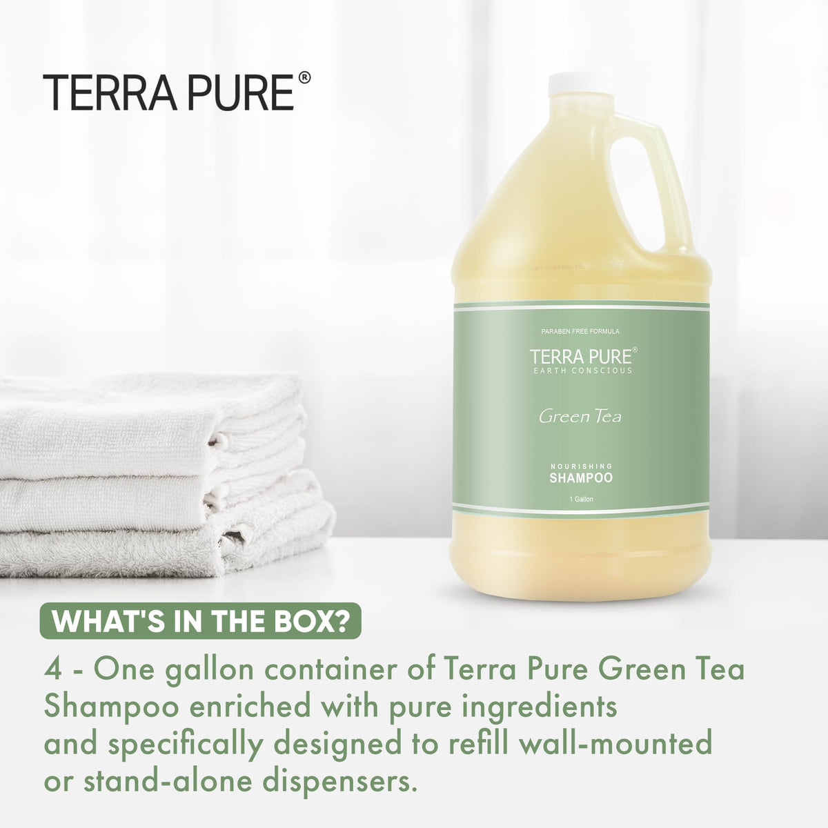 Close-up of Terra Pure green tea foam showing gentle lather