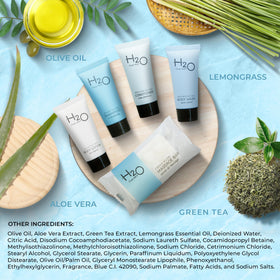Terra Pure H2O Therapy lotion texture pump illustrating moisturizing ingredient benefit