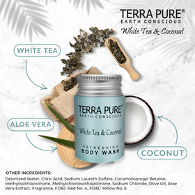 Terra Pure bottle in a hotel bathroom setting enhancing guest experience